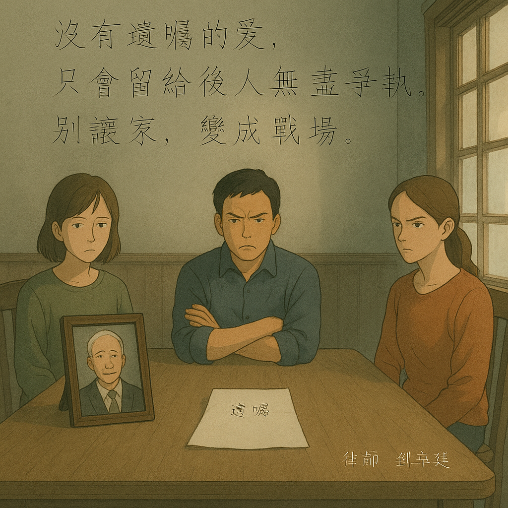 今天，又一次看見遺憾在親情中重演