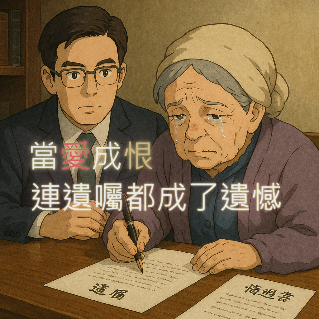 《當愛變成恨，連遺囑都成了遺憾》